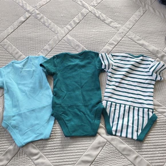 🔥5 FOR $25🔥NWOT 6 Pack Bundle Hanes Short Sleeve Onesies, 0-6M - Picture 13 of 14